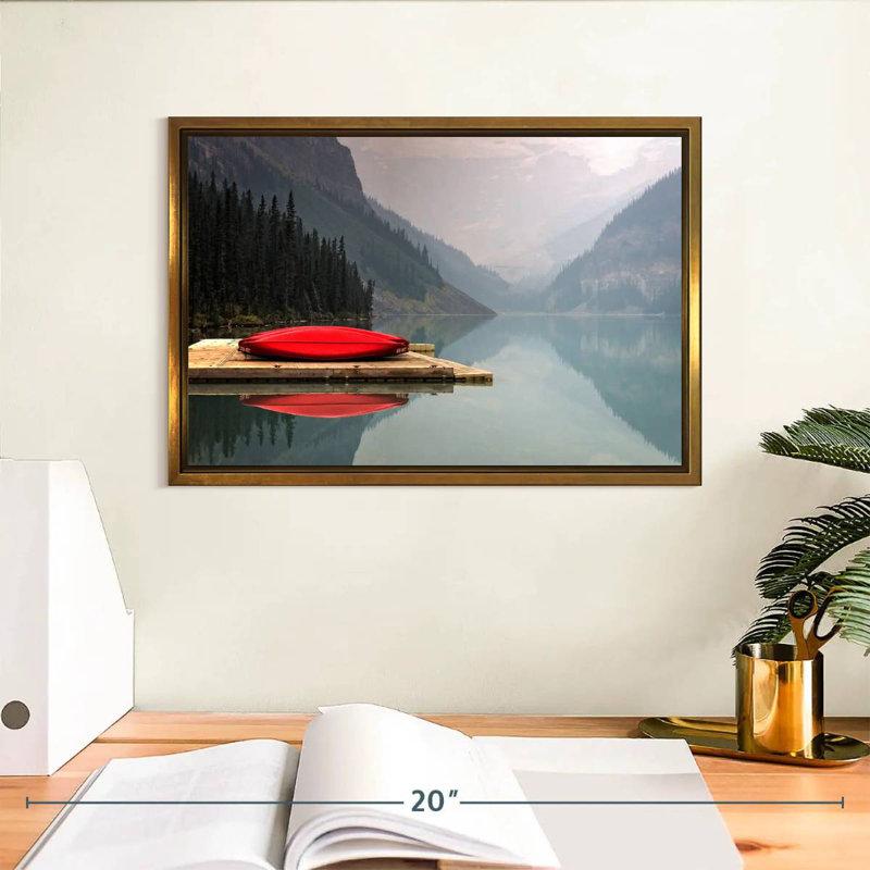 Mountain Lake Kayak, Cadre flottant doré, 13 po x 9 po