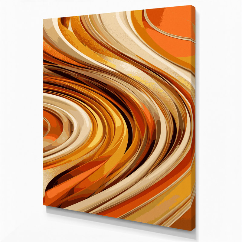Art numérique sur toile, abstraction numérique 16, H 14 po x l 11 po