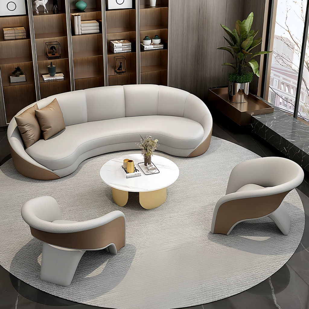 KANGLY Curvilinear sofa tea table combination | Wayfair