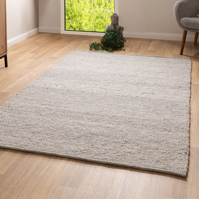 Daelen Wool Hand Woven Area Rug, Grey/Brown/Blue, Rectangle 200 x 290cm