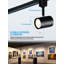 Led Track Lighting Heads Dimmable, H Type Track Spotlight Fixtures, 600Lm, 8.5W, Cri90, 36° Beam Angle, 2700K Soft White-108806463