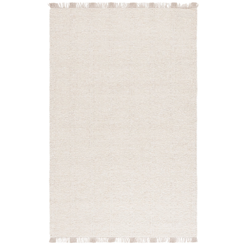 Manhattan Hand Woven Wool;Cotton Solid Color Rug, Rectangle 8' x 10'