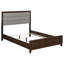Grand lit tapissier noyer
