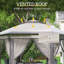 Abri de jardin escamotable en acier 1 pi x 13 pi x 1 pi avec moustiquaire de patio