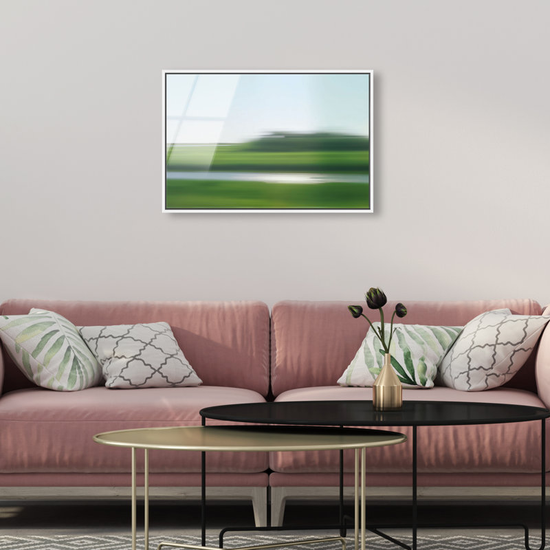 Velocity Meadow II Print by Oliver Gal, 21"H x 31"W, White Floater Frame