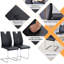 Chaise de salle à manger Black Pu (6 pièces) - Améliorez votre expérience. Surface douce, rembourrage en éponge épaisse. Forme ergonomique. Pieds argentés modernes. Fonction de glissement. Capacité de charge élevée. Installation facile de 6
