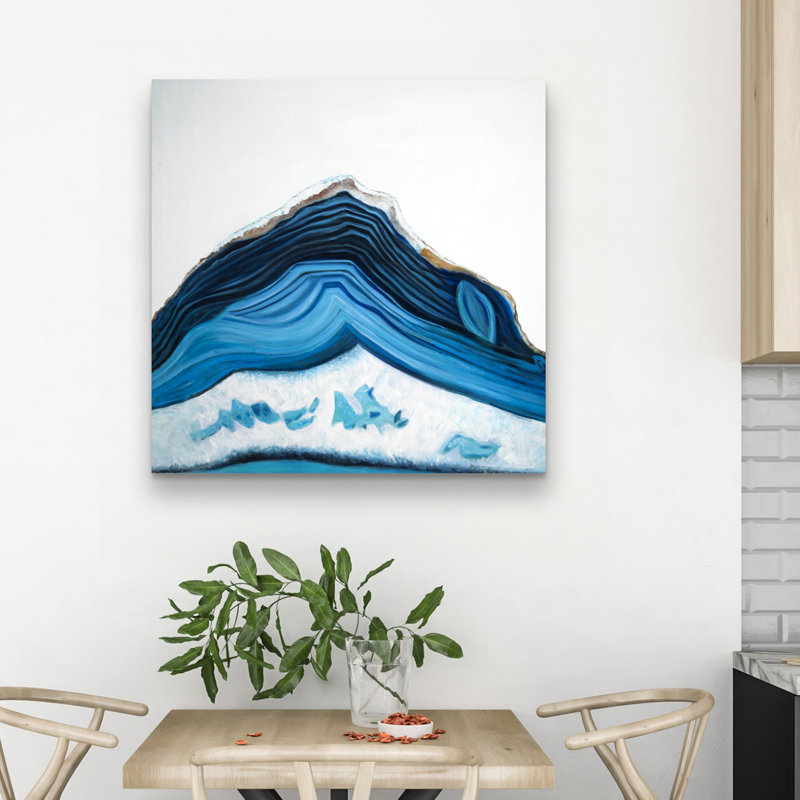 geode profile - 32"x32" art on canvas