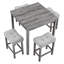 Industrial Breakfast Table And Chairs Package With Exquisite Appearance, Comfortable High - Resilience Chairs, Scratch 5 Piece Bar Rigorous Drop Tested Packaging, Ergonomic Design, Suitable For Game