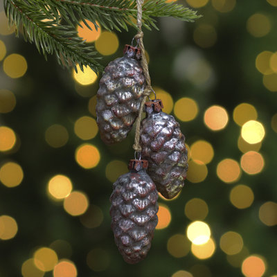 Ornement de Noël en verre 7 po