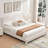  Wauseon Luxury Post Upholstered Bed with Fluffy Velvet, Soft Rounded Corners, No Box Spring Required, Easy Assembly-735645870-735645868