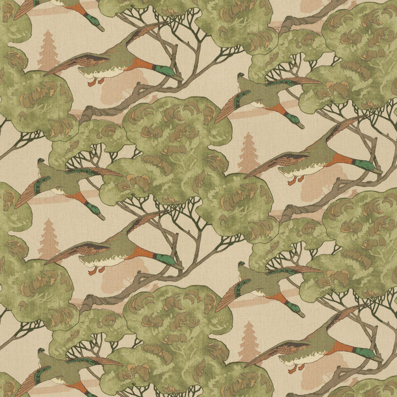 Icons Flying Ducks Performance Fabric, Plaster