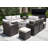 Wicker 8 - Person Patio Conversation Set with Cushions-852964750-852964751