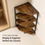 4-Tier Corner Display Shelf – Metal Frame Multifunctional Storage Rack for Small Spaces & Home Office-137437728