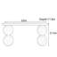 Console Mid-Century moderne en bois massif-1931389910