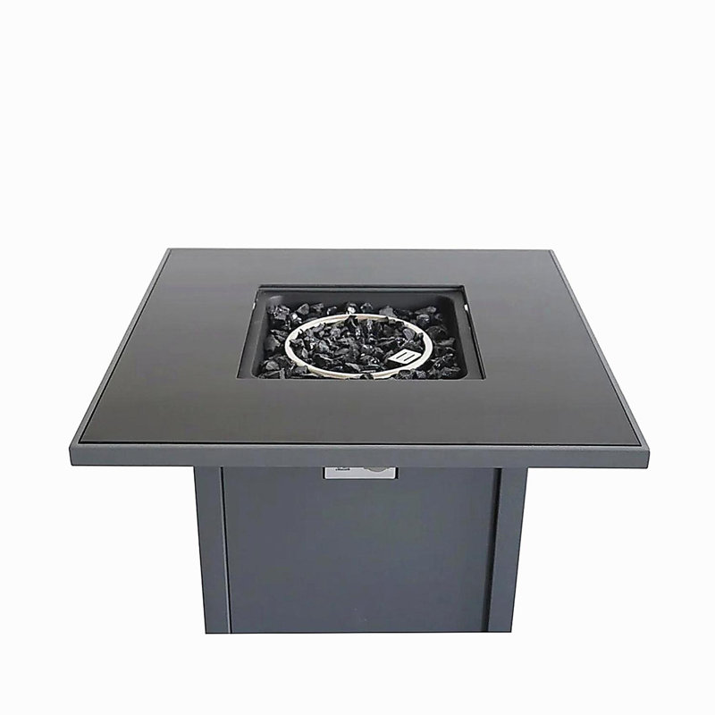 Outdoor family garden backyard fireplace pit, Gray
