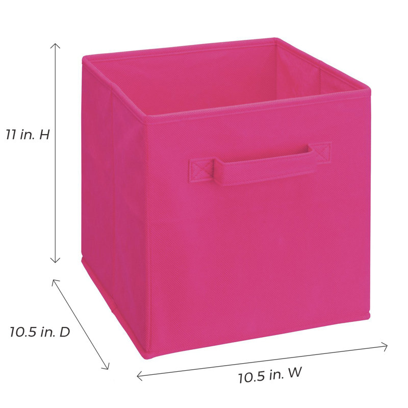 Tiroir en tissu Cubeicals, Ensemble de 2, Fuchsia
