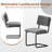 Mid Century Modern Dining Chairs, Upholstered Velvet Cantilever Side Chairs with Metal Legs-1103559011-1079137228