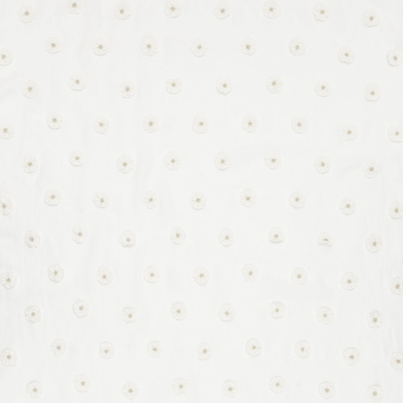 Button Flower Sheer Fabric