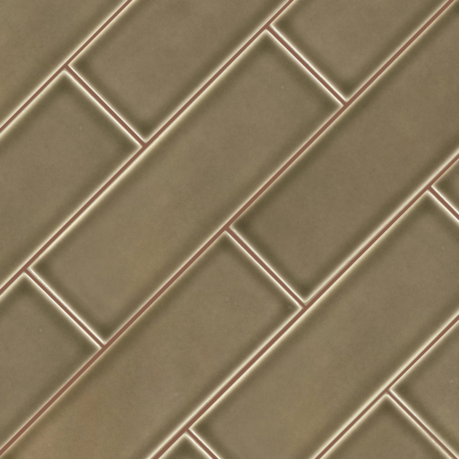 Subway 4" x 12" Ceramic Wall Tile, Hearthstone