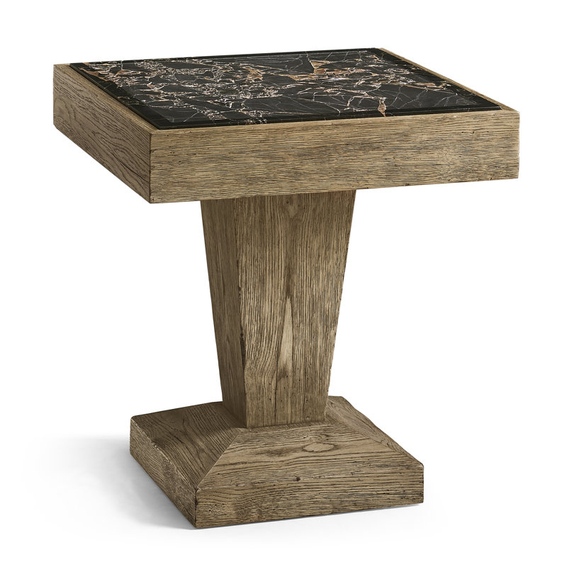Table d'appoint carrée en marbre Echo Canyon