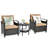 Bringger 2 - Person Patio Conversation Set with Cushions