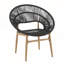 Ensemble de 2 chaises d'extérieur en osier de style papasan-1622267865