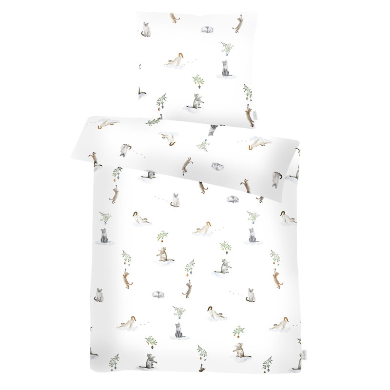 Decorate Your Night Cotton Animal Print Duvet Cover with Pillow Shams