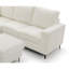 Canapé modulaire (repose-pieds non inclus), blanc