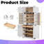 Armoire de cuisine de 78,2 po avec 8 tablettes et porte-bouteilles Farmhouse-129059918