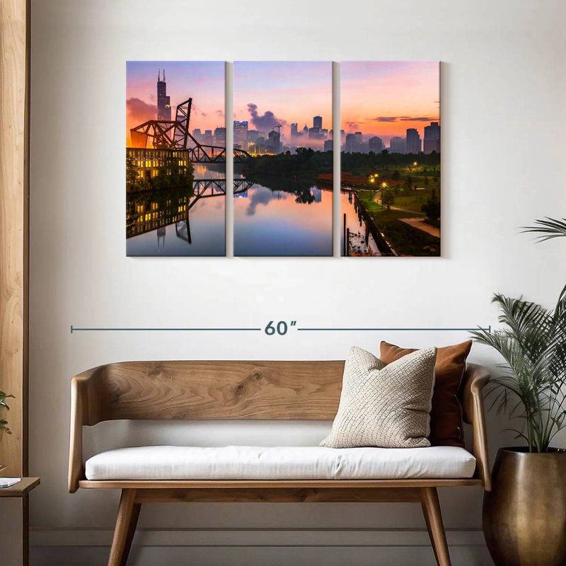 Rorry St. Charles Bridge Chicago, 28" H x 45" W