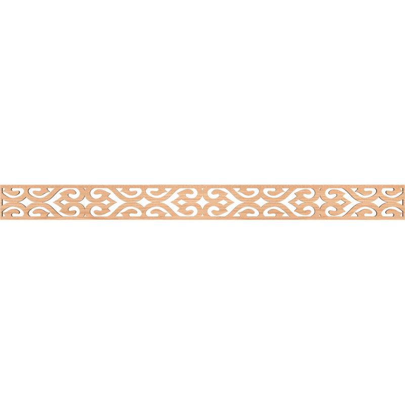 Moulure de chantournage Keene, H 4 po x l 46,375 po x P 0,25 po, Noyer blanc
