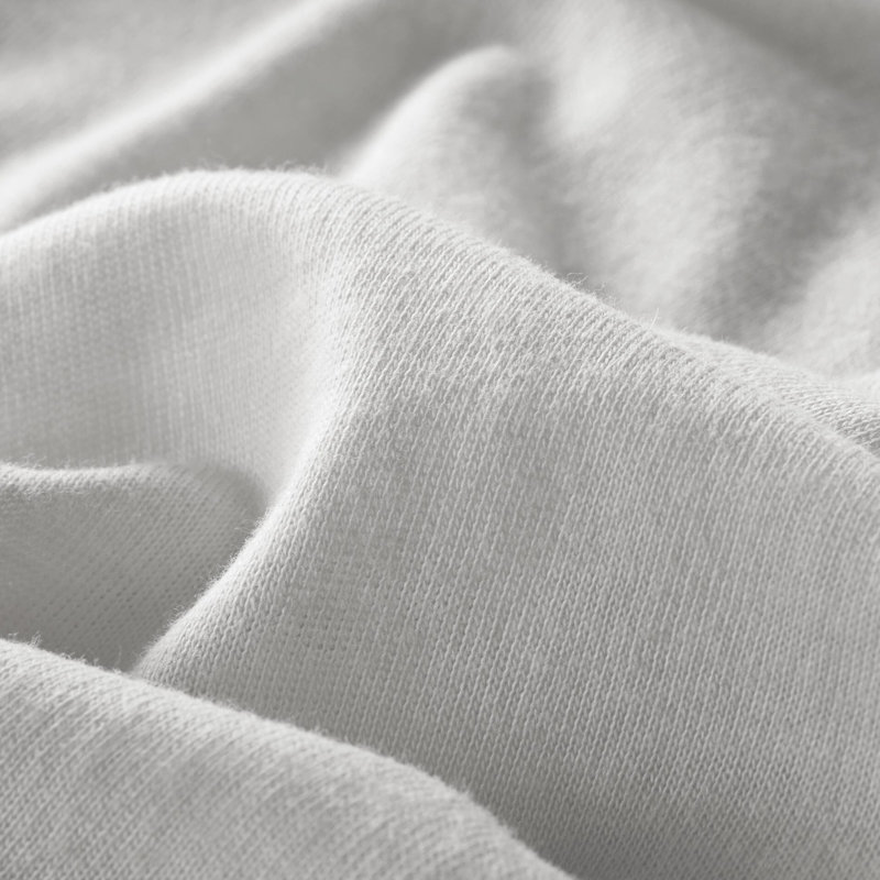 Draps en mélange de coton toutes saisons toutes saisons - Comfort Plus, 50%, pour matelas jusqu'à 16 po, 1 drap plat, 2 taies d'oreiller ajustées, lavable à la machine, drap gris de qualité