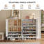 Armoire de rangement pour chaussures 24 paires avec tablettes réglables-1170500993