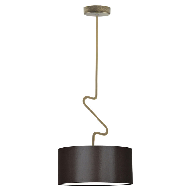 Candless 1 - Light Drum Pendant, Brown, Antique Bronze