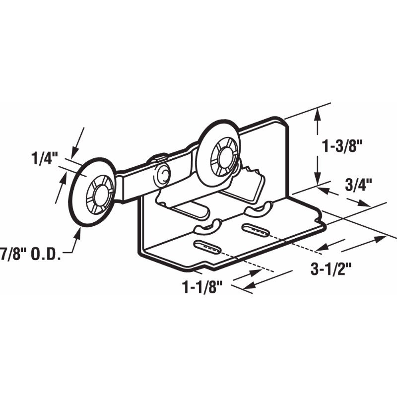 Rouleau de porte de garde-robe Prime-Line