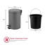 Crenshaw Step On and Odour Seal Kitchen Rubbish Bin - 3 L-740984198