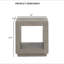 Table de bout carrée 1pc