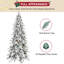 Mince arbre de Noël floqué avec pommes de pin-928758236