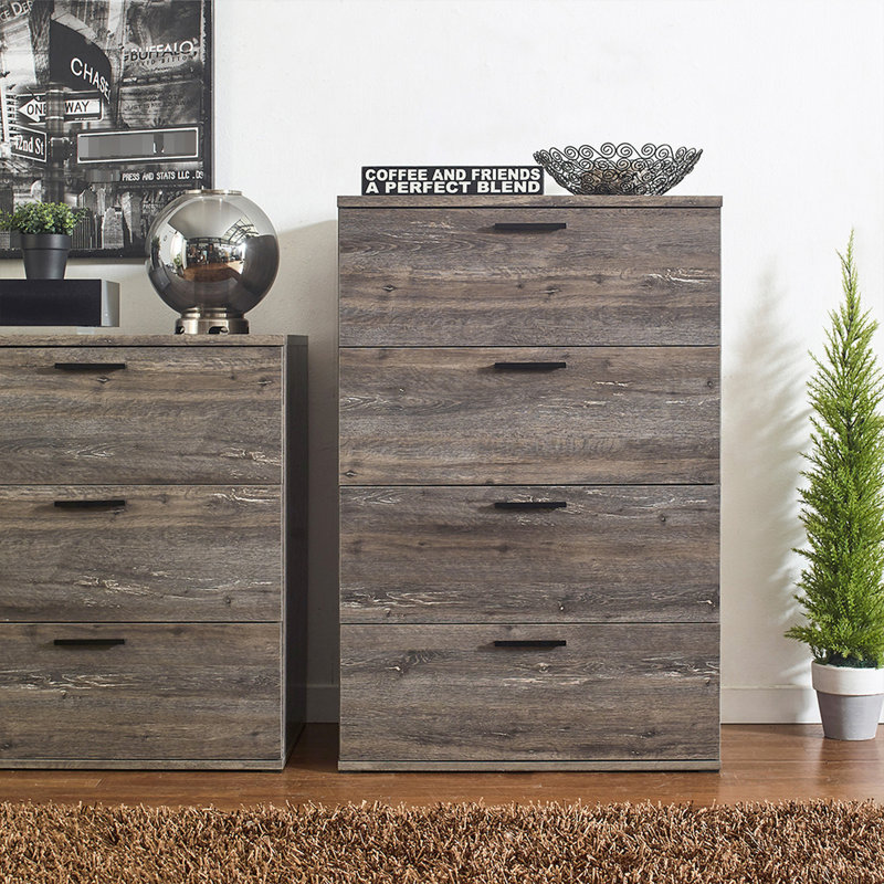 Maintient l'apparence de la commode - gris rustique quatre avec finition