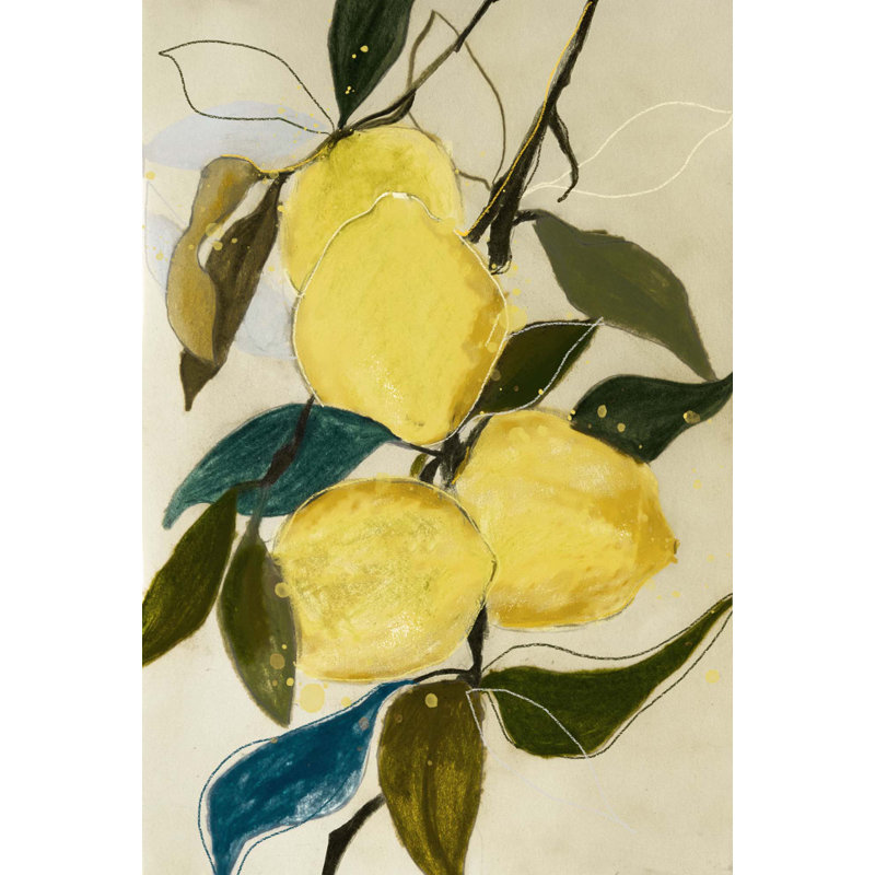 «Lemon Study 1» par Leigh Viner, reproduction sur toile tendue, L 34 po x H 50 po
