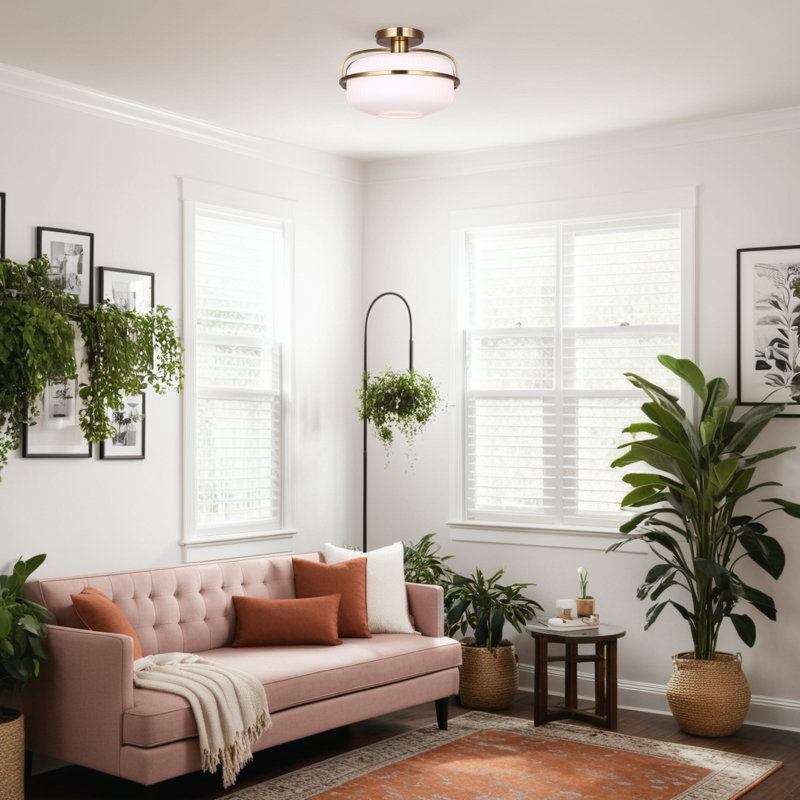 Eve 1 Light Semi Flush