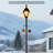 Outdoor Lamp Post With Cross Arm, Split Street Light Pole, Outdoor Lamp Post For Driveway, Pathways, Front Yard-1357856942