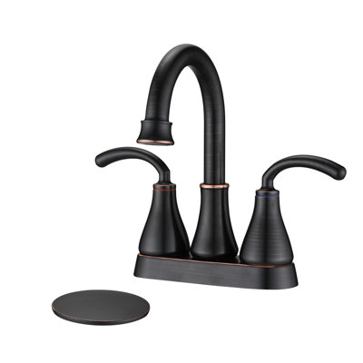Centerset Bathroom Vanity Faucet With Drain Assembly