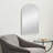 20X30 Inch Silver Metal Framed Arched Bathrrom Mirror For Wall.(W2203134107)-164780895