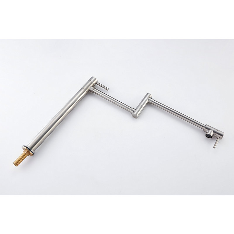 Robinet remplisseur de pot avec tige d'extension, Nickel brossé