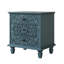 Table de chevet en bois sculpté à 3 tiroirs, commode décorative en relief Scrollwork-515090768