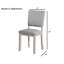 Chaise d'appoint rembourrée 4 pièces-1392088948