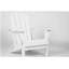 Folding Adirondack Chair with Side Table, 3-Piece Adirondack Chair Set, White (2 Chairs and 1 Table)