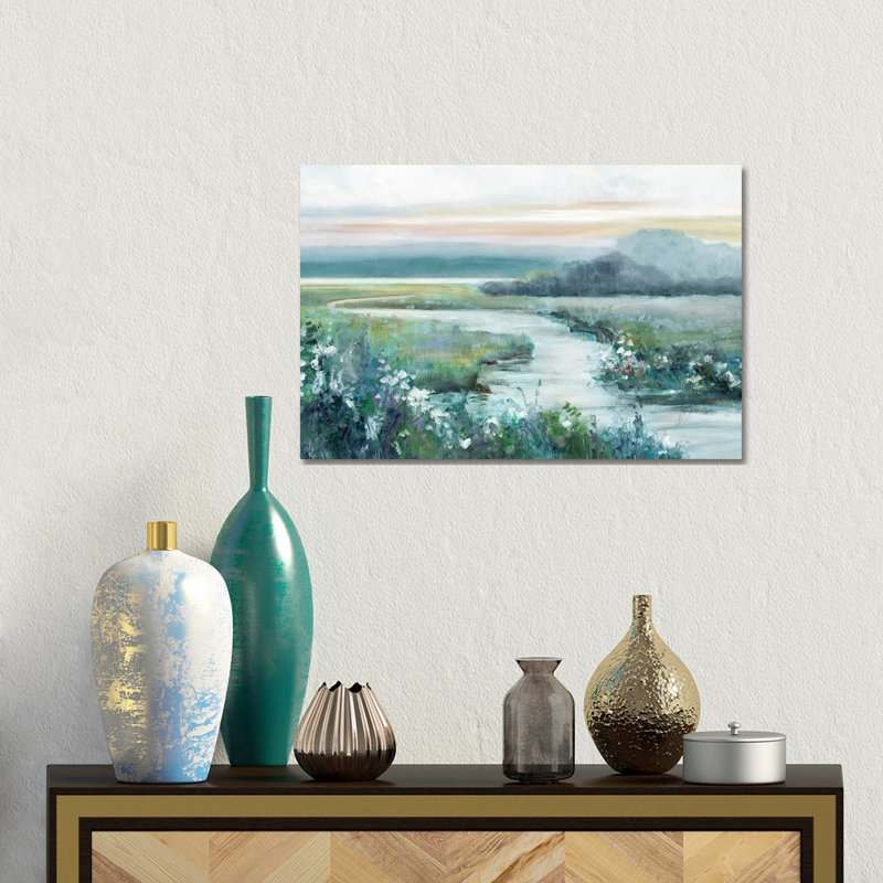 «Eternity in Twilight» par Sally Swatland - reproduction d'art, Toile tendue, H 12 po x l 18 po, Sans cadre