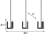 Bert 9 - Light Black Kitchen Island Pendant